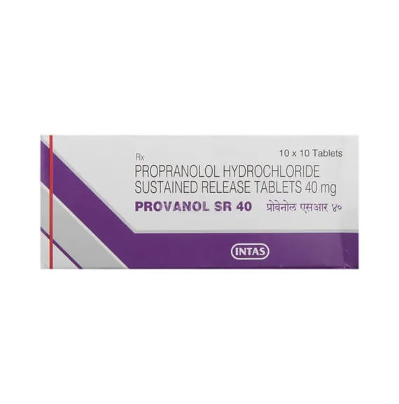 provanol sr 40mg tablet 10's